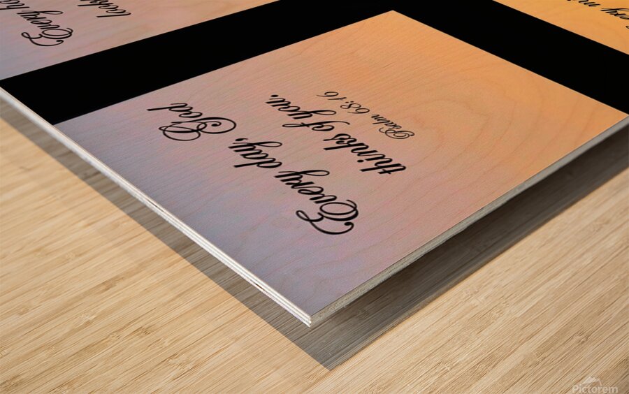 Gods Time Wood print