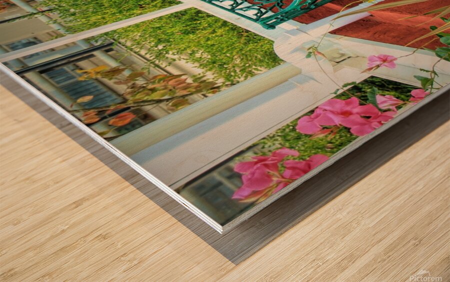 An Inviting Bench  Wood print