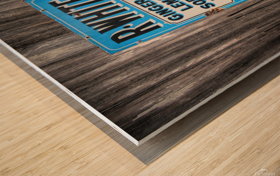 R. White Sign Wood print