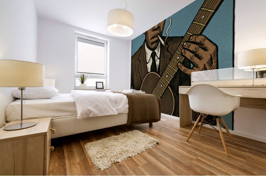 Robert Johnson 32 Mural print