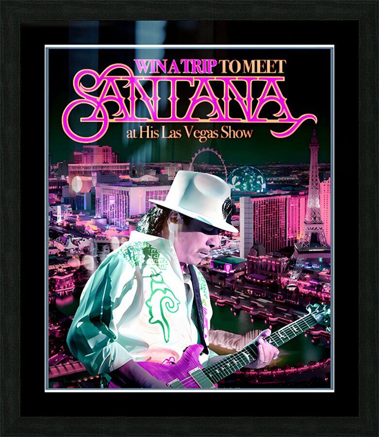 Santana 3 Picture Frame print
