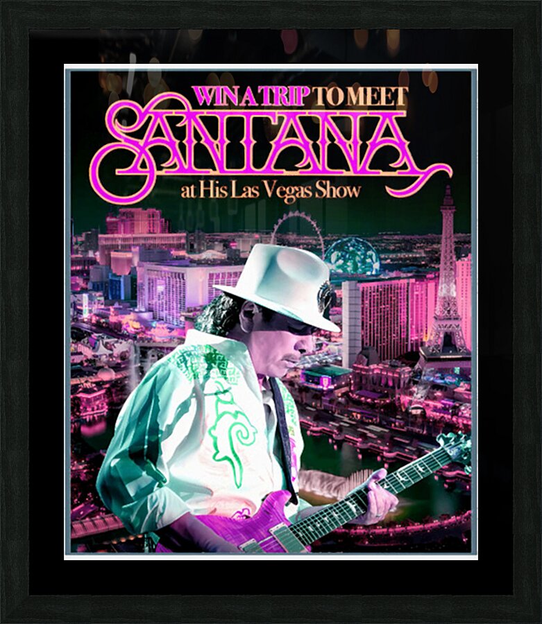 Santana 4 Picture Frame print