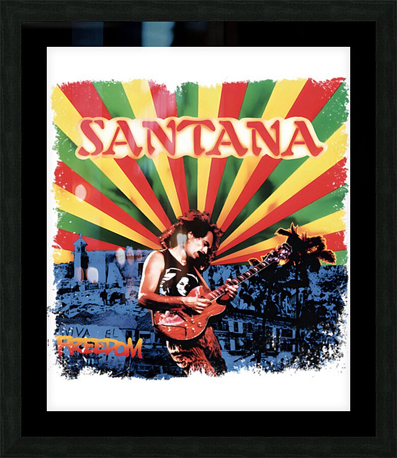 Santana 6 Picture Frame print
