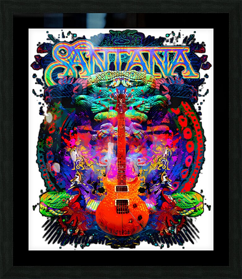 Santana 13 Picture Frame print