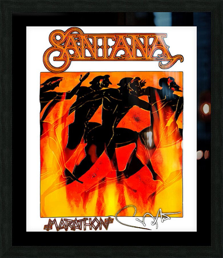 Santana 16 Picture Frame print
