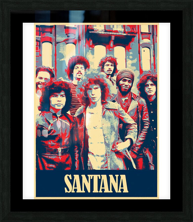 Santana 18 Picture Frame print