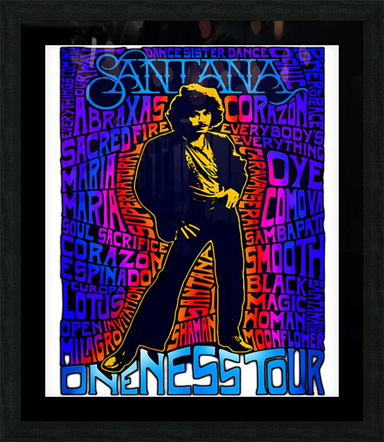 Santana 24 Picture Frame print