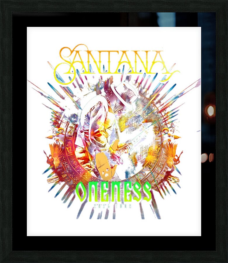 Santana 25 Picture Frame print