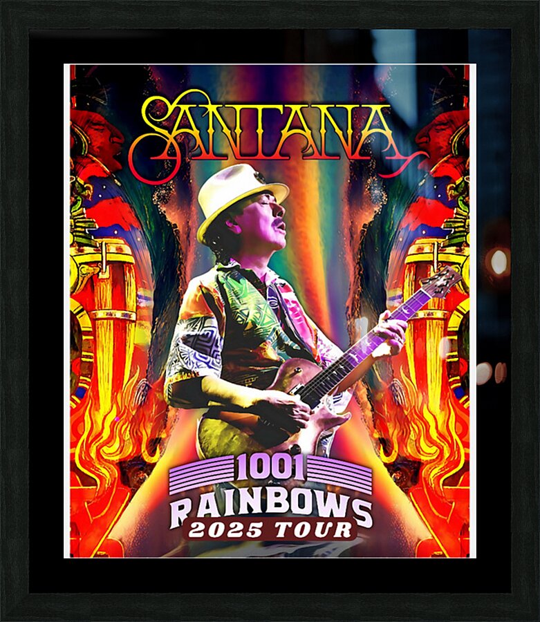 Santana 29 Picture Frame print