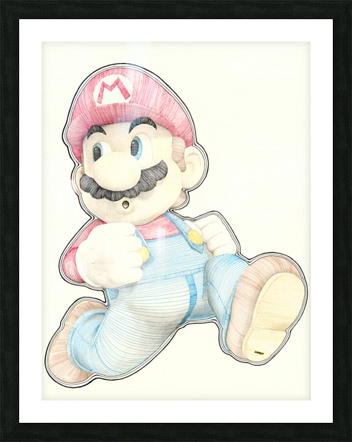 Mario Mario Picture Frame Printing