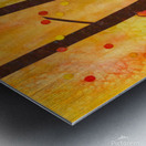 Birds in an autumn forest paper collage Impression metal