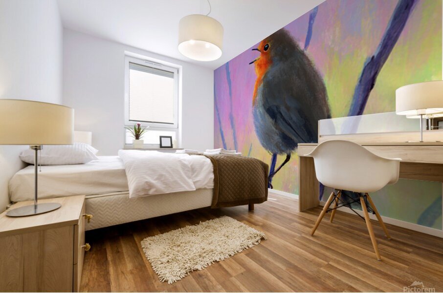 A new day acrylic painting Mural print