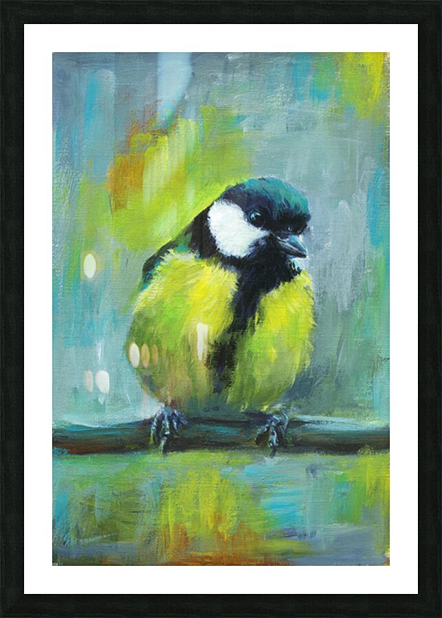 Great tit acrylic painting  Impression et Cadre photo