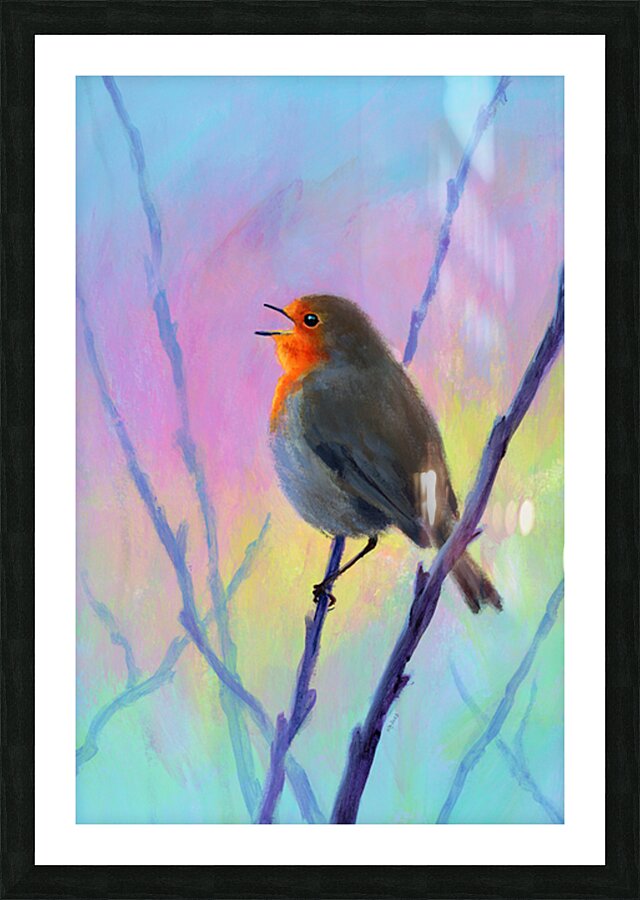 A new day acrylic painting Picture Frame print