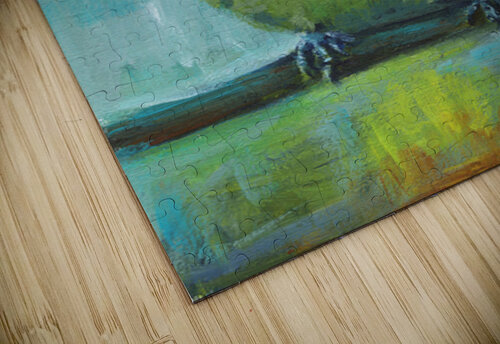 Great tit acrylic painting  Karen Kaspar puzzle