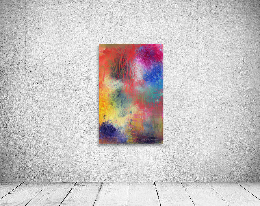 Mystical forest acrylic painting Aperçu sur mur