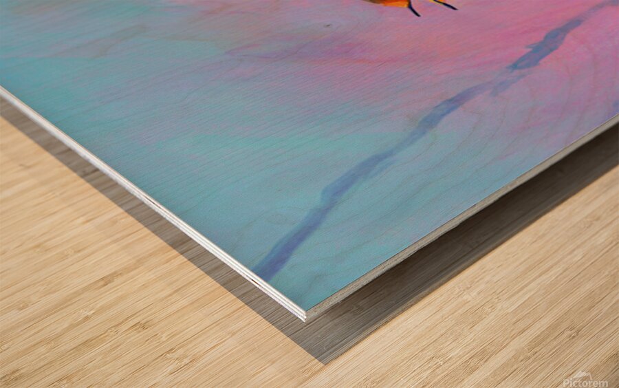 A new day acrylic painting Impression sur bois