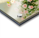 Still Life Pink Roses and Strawberries by a Window Acrylic print