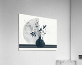Flower Vase Black and White Acrylic Print