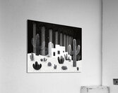 Cactus Garden Sketch Night Acrylic Print