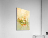 Lily Pond Green Pink Acrylic Print