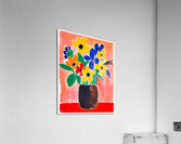 Abstract Vase of Bright Flowers Acrylic Print