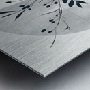 Flower Vase Black and White Metal print