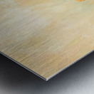 Lily Pond Green Pink Metal print