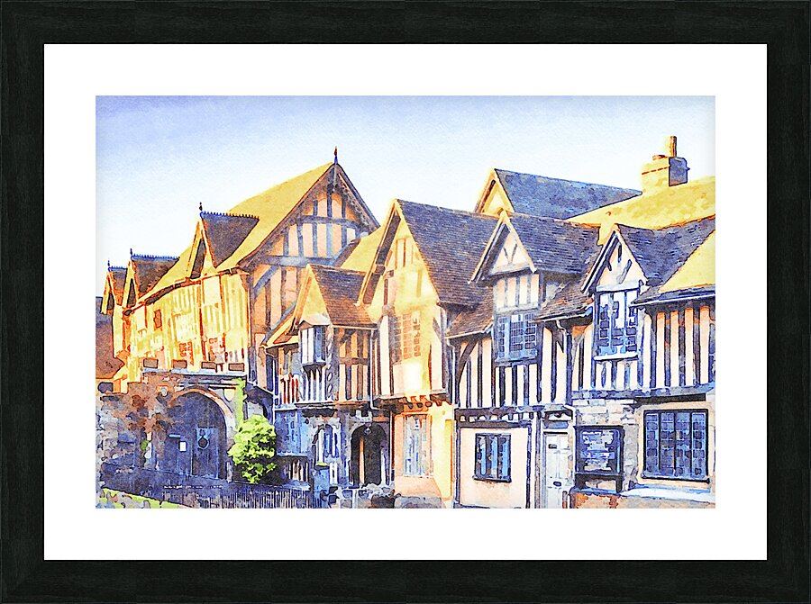 Warwick UK Lord Leycester Hospital Picture Frame print