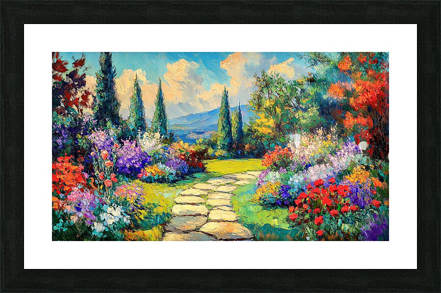 Garden Impression Picture Frame print