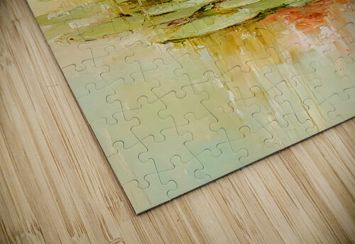 Lily Pond Green Pink Travelling Light puzzle