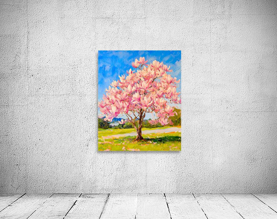 Magnolia Tree in Full Bloom Wall Preview