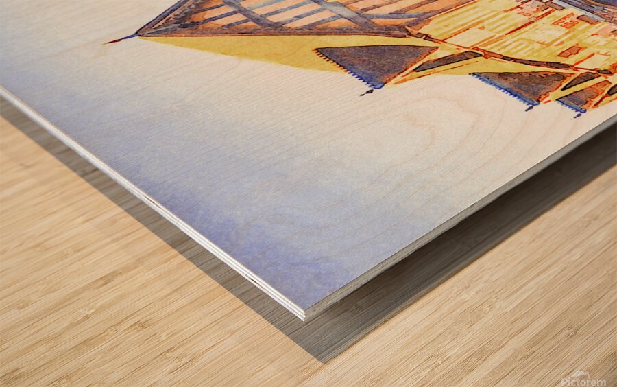 Warwick UK Lord Leycester Hospital Wood print