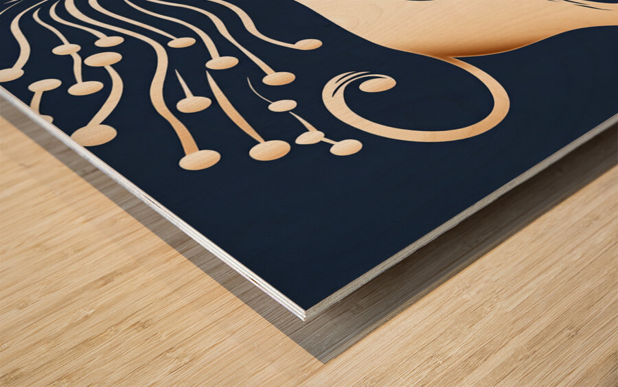 Signs of the Zodiac Taurus the Bull Wood print