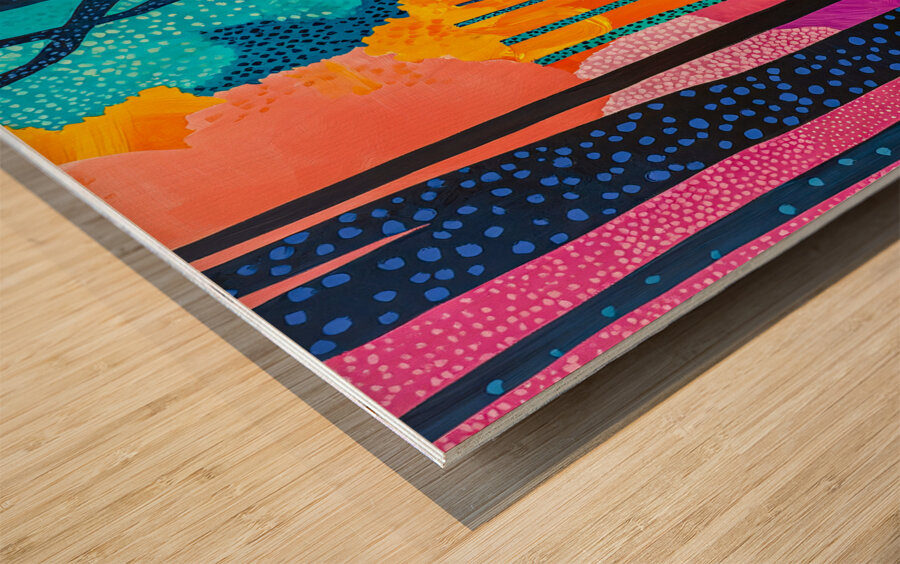 Sugar and Spice Road Wood print