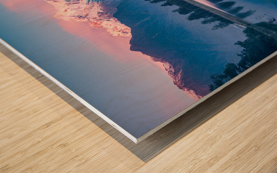 Lake Matheson View Wood print