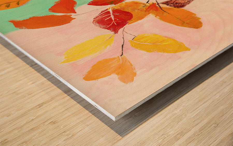 Leaf Arrangement Wood print