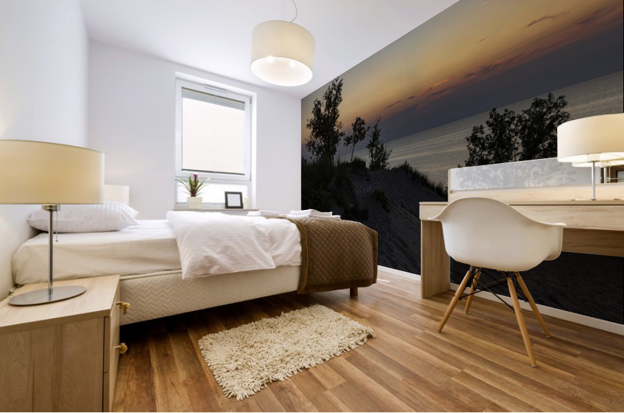 Lake Michigan Sunset Mural print