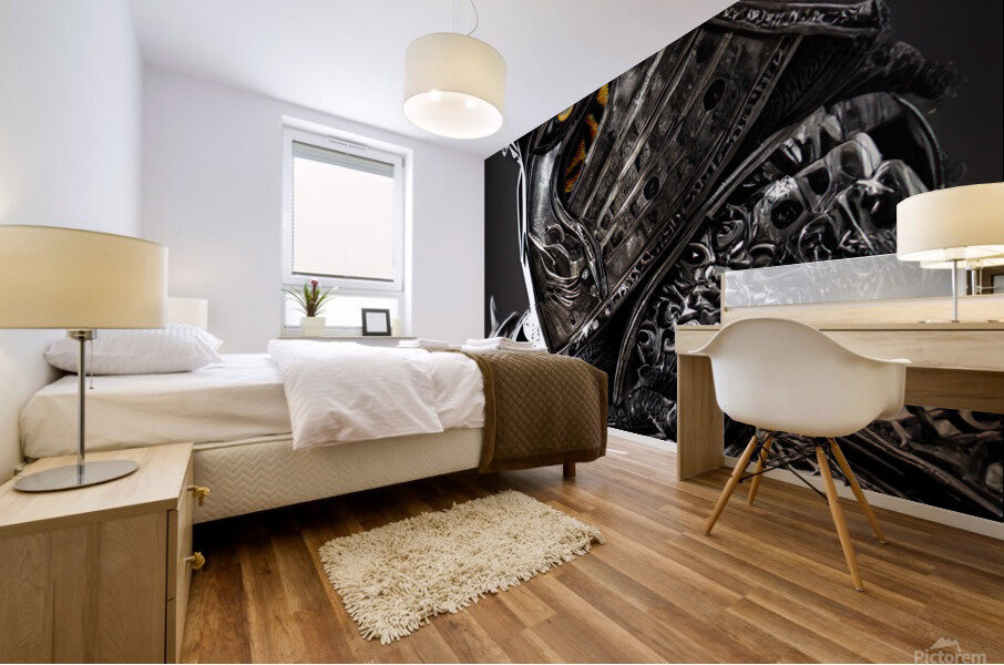 Knight Tiger Mural print