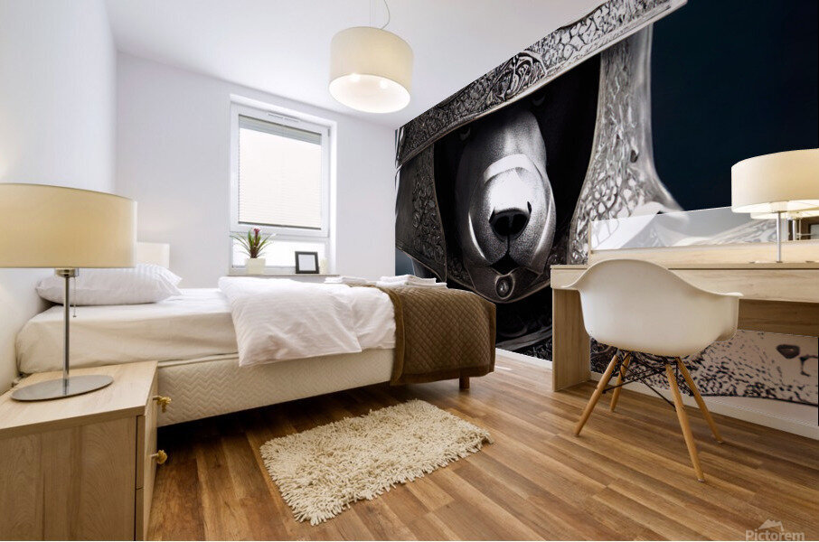 Knight Bear Mural print