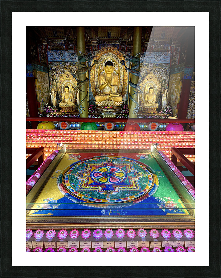 Buddha and Mandala  Picture Frame print
