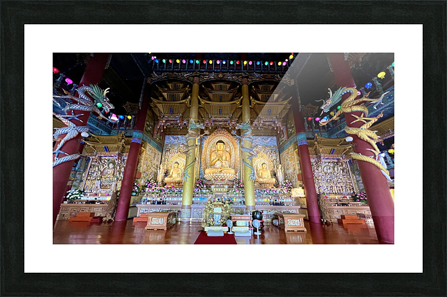 Buddhist Temple Picture Frame print
