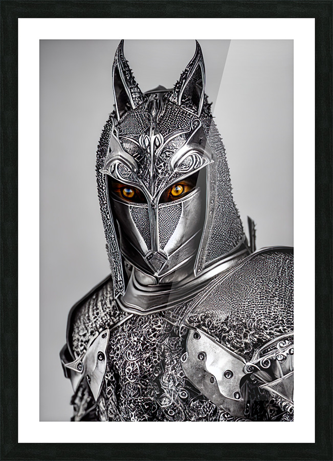 Knight Fox Picture Frame print