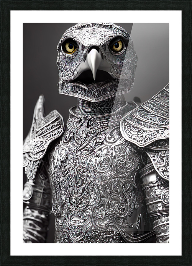 Knight Eagle Picture Frame print