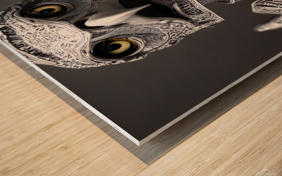 Knight Eagle Wood print