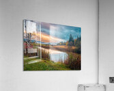Dramatic Autumn Pond Acrylic Print