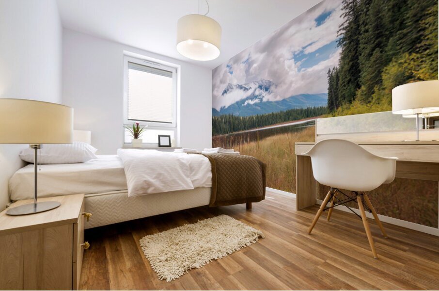 Calm Mountain View Mural print