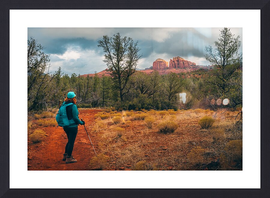 Red Head Red Rocks Picture Frame print