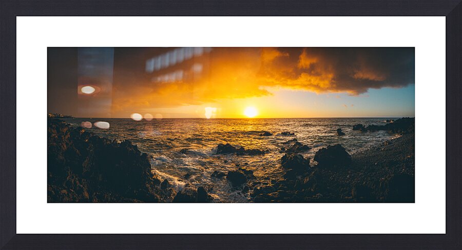 Kona Sunset Picture Frame print