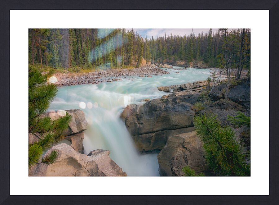 Sunwapta Falls Picture Frame print